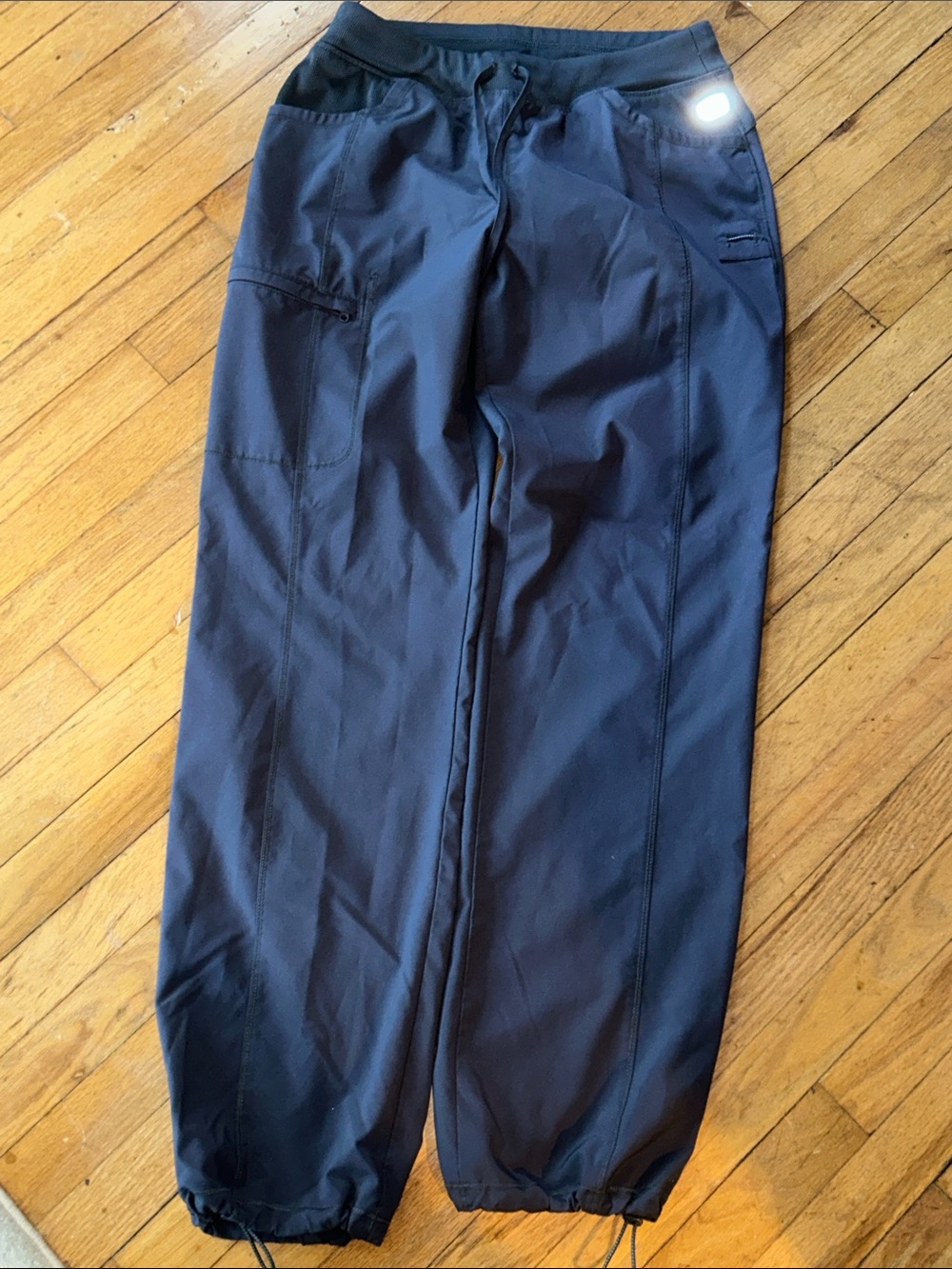 Women’s Navy Drawstring Cargo Nurse Pants (Tall)